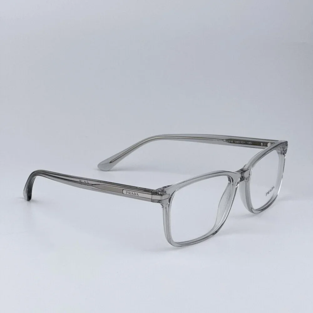 Prada PR14WV U431O1 Women BRAND NEW Eyeglasses Crystal Grey Square